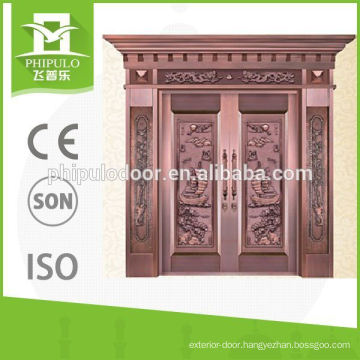 House main gate door with copper color for building project